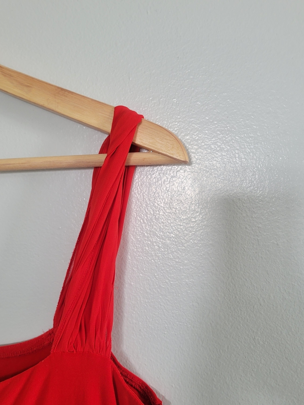 TEBI Grecian Red Maxi Dress Sz 42 (M/L) Empire Waist Formal Vtg-inspired - Picture 5 of 14